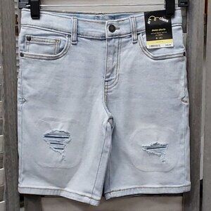 Boys' Destructed Bermuda Jean Shorts | Art Class | M (8)
